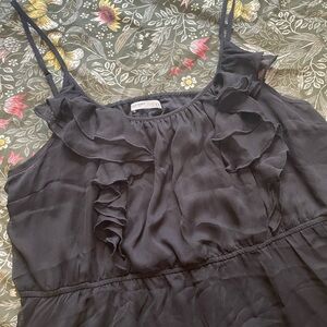 NWT Old Navy Plus Sized Black Ruffle Mini Dress